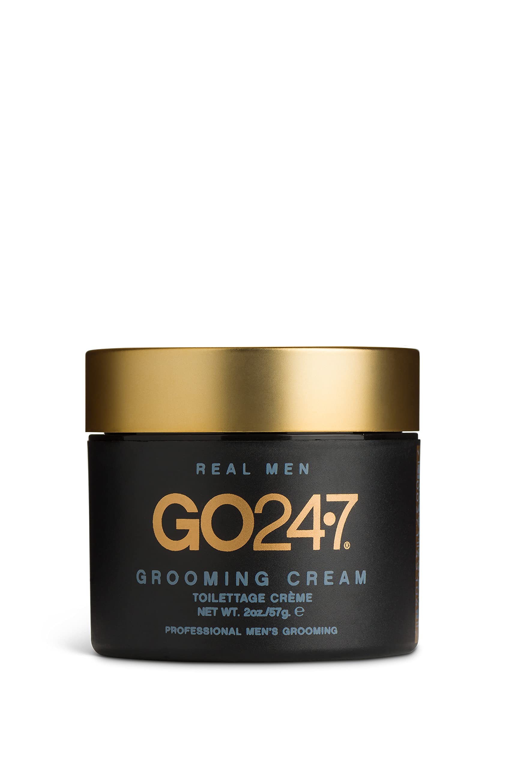 GO247 Grooming Cream - Light Hold, Natural Finish, Controls Frizz & Flyaways, Wet or Dry Use - 2oz