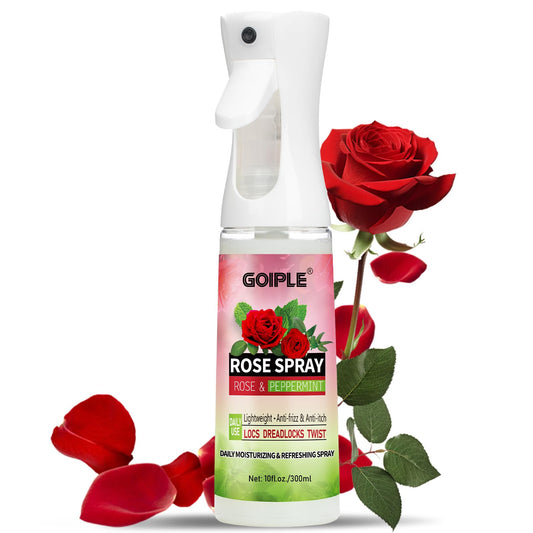 Rose Water for Hair Loc Spray Moisturizing Refreshing for Locs - Rose Water Hair Scalp Moisturizer - Hydrating Dreadlock Moisturizer to Nourish the Scalp Rosewater & Peppermint Spray Prevents Dry