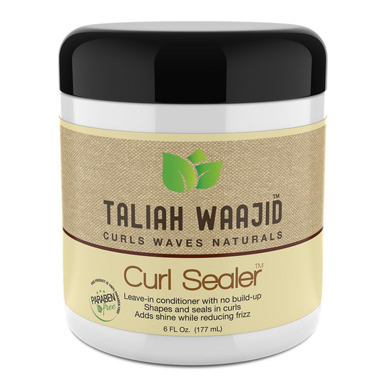 Taliah Waajid Curls Waves Natural - Curl Sealer | Leave-in-Conditioning | Shapes and Seals in Curls | No Build-up or Frizz | Stops Frizz, Adds Shine | 100% Paraben Free - 6oz - 2-Pack