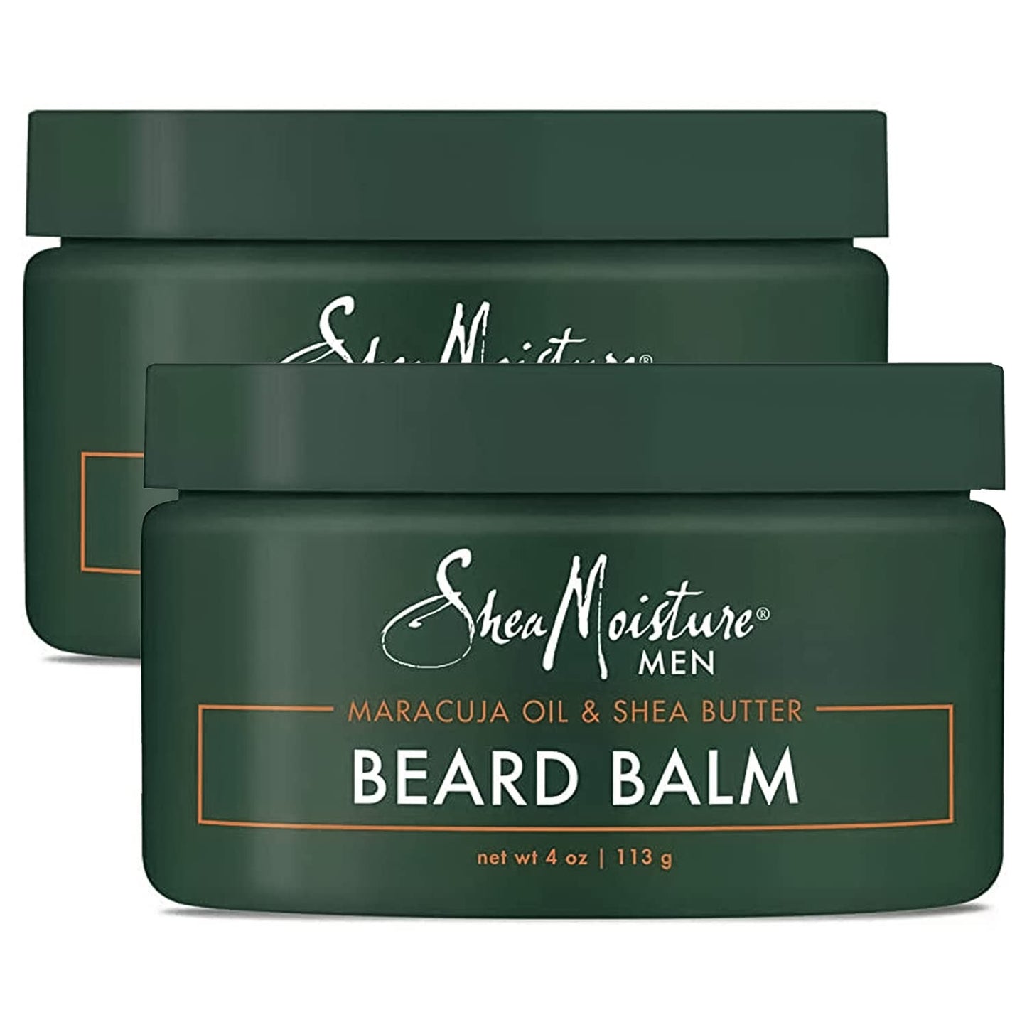 SheaMoisture Beard Balm for Men, 2-Pack Moisturizing Shea Butter & Maracuja Oil, Gifts for Men, 4 Oz Ea