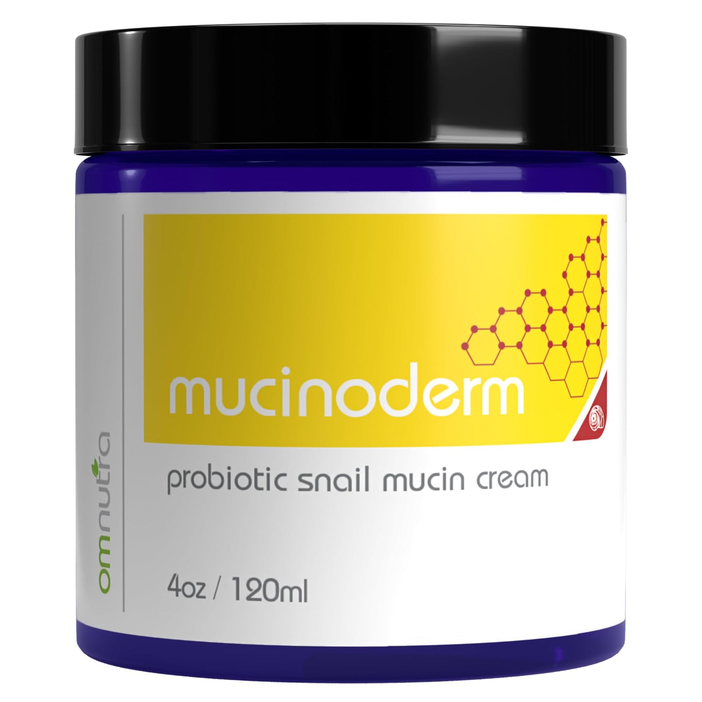 Mucinoderm Snail Mucin Moisturizer - 4OZ Organic Based Probiotic Korean Skin Care Moisturizer Intense Care Snail Rescue Cream Slug Mucin Skincare Snail Mucin Serum for Dry Skin Microbiome