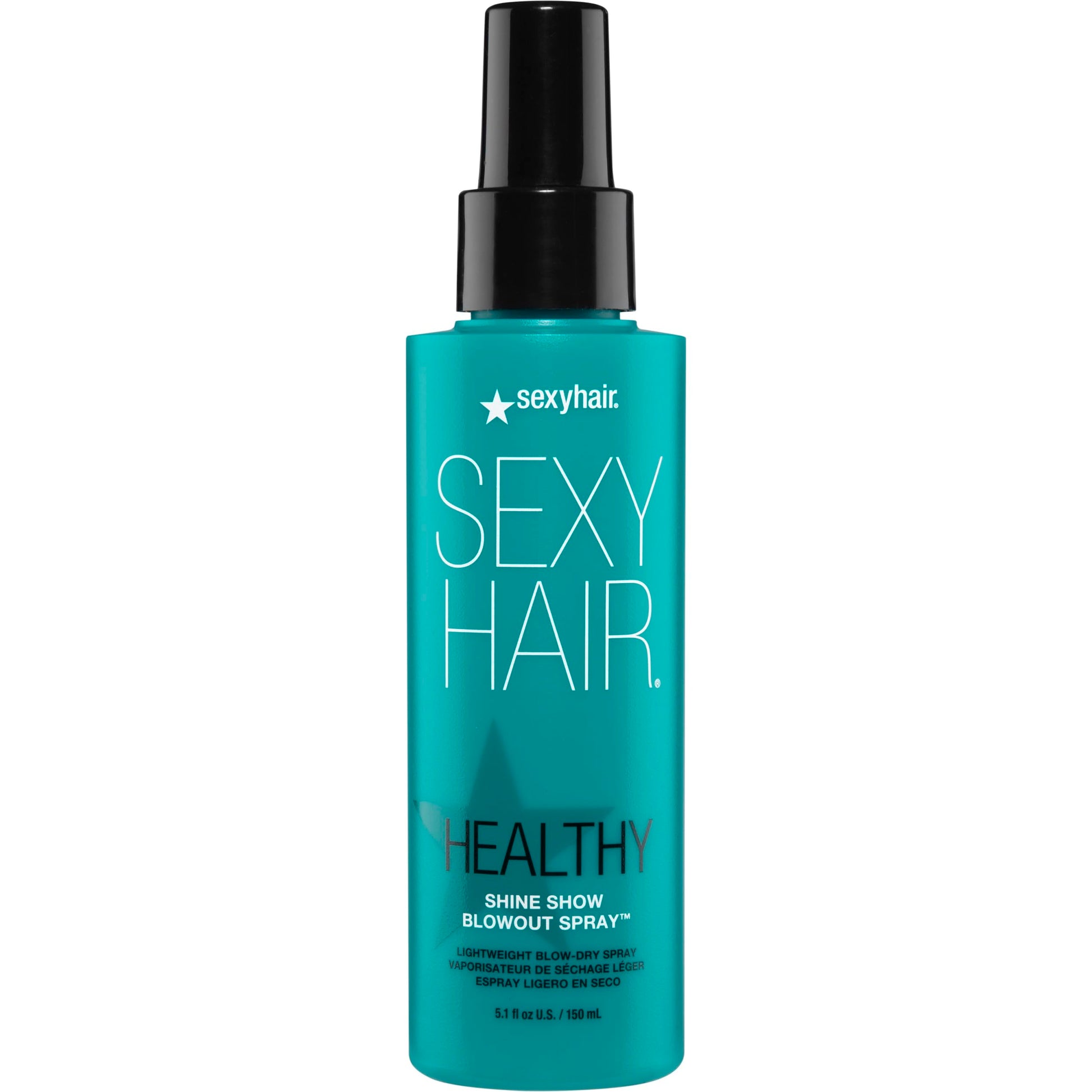 SexyHair Healthy Shine Show Blowout Spray, 5.1 oz | Nourishes Dry Hair | Provides Added Moisture | Sealing Hair Cuticle