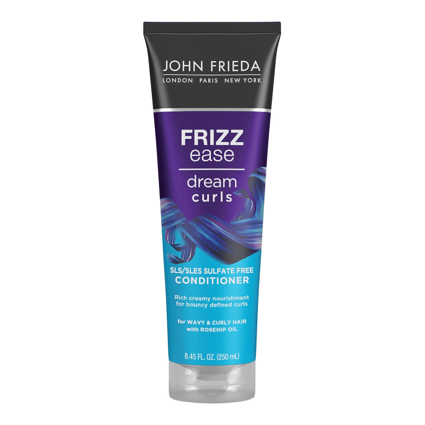 JOHN FRIEDA Frizz Ease Dream Curls Conditioner, Hydrates and Defines Curly, Wavy Hair, Helps Control Frizz, SLS/SLES Sulfate Free, Enhances Natural Curls, 8.45 Fluid Ounces