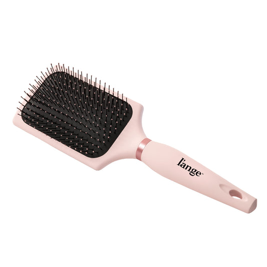 L'ANGE HAIR Siena Paddle Nylon Brush | Helps Groom and Detangle All Types of Hair | Heat-Resistant Nylon-Tipped Bristles | Blush…