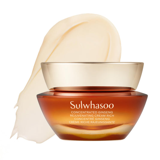 Sulwhasoo Concentrated Ginseng Rejuvenating Cream Rich- Korean Ginseng & Peptide Anti-Aging Rich Moisturizer with Retinol for Wrinkles, Firmness & Nourished Skin, 1.69 fl. oz.