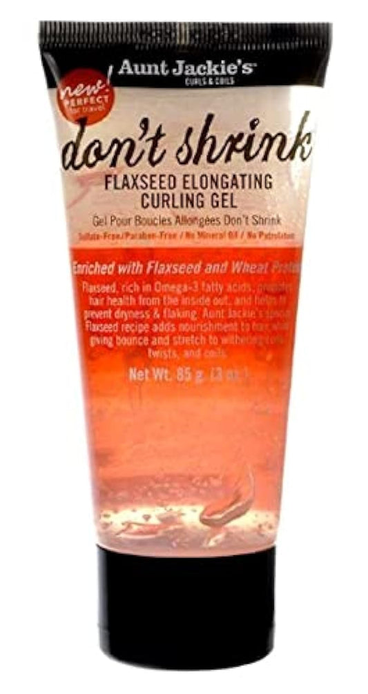 AUNT JACKIE'S Don't Shrink Flaxseed Elongating Curling Gel 3 Oz