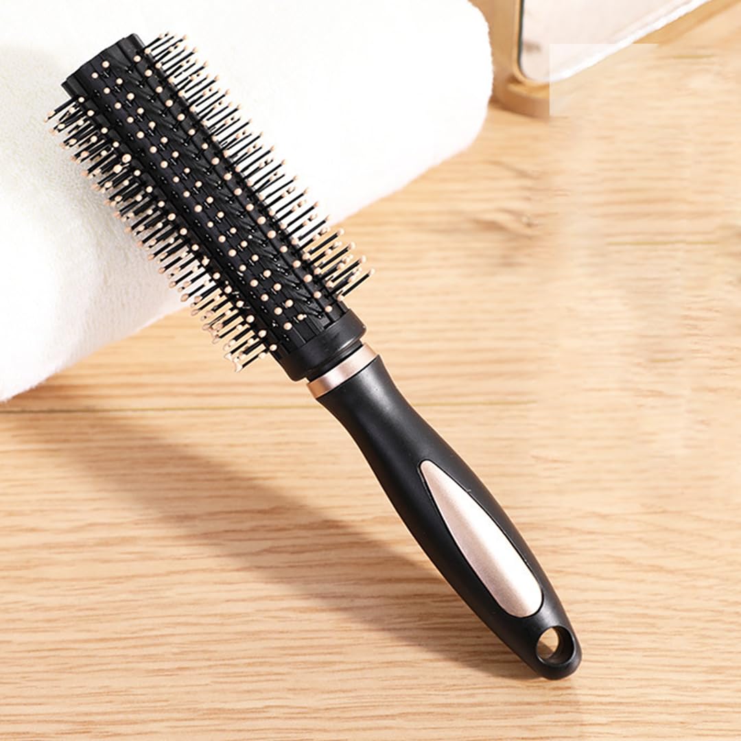 Anti-Static Detangler Hair Brushes Detangling Hairbrush Blow Drying Brushes Comb for Men and Women All Wet or Dry Hair Types Styling Nylon Bristle Pins Massage Hair Brushes - Round