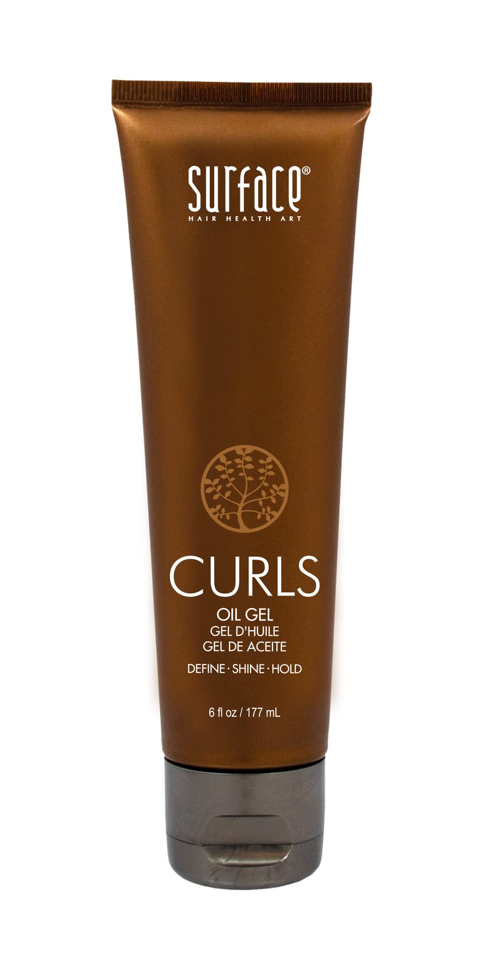 SURFACE Hair - Curls Oil Gel Defines, Adds Shine, and Provides Frizz Free Style Longevity - 6 fl oz