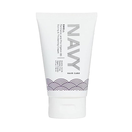 NAVY HAIR CARE Swell Thickening Cream | Lightweight Styling Product for Fullness & Shine | 4 oz