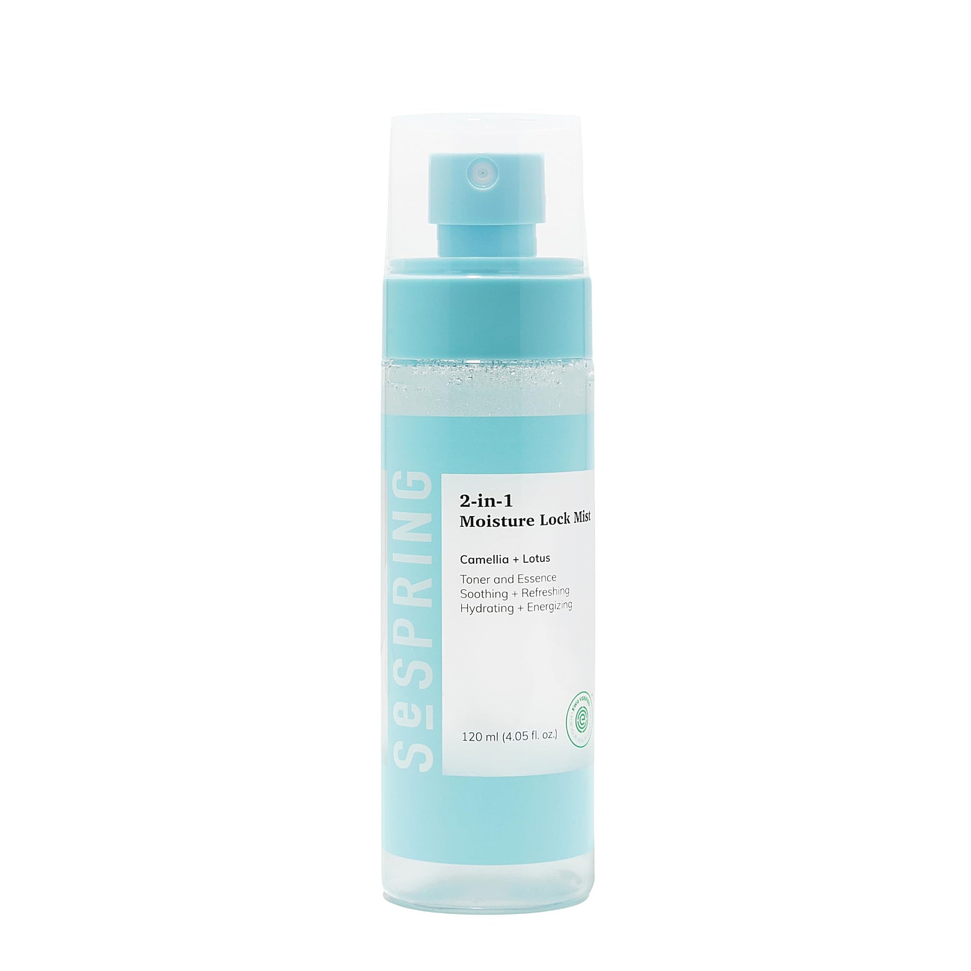 2-in-1 Moisture Lock Mist, Facial Toner & Essence, Korean Skin Care, Formulated with Camellia and Lotus, Korean Toner, Clean Beauty, Vegan, Cruelty Free, and Paraben Free (4.05 Fl Oz)