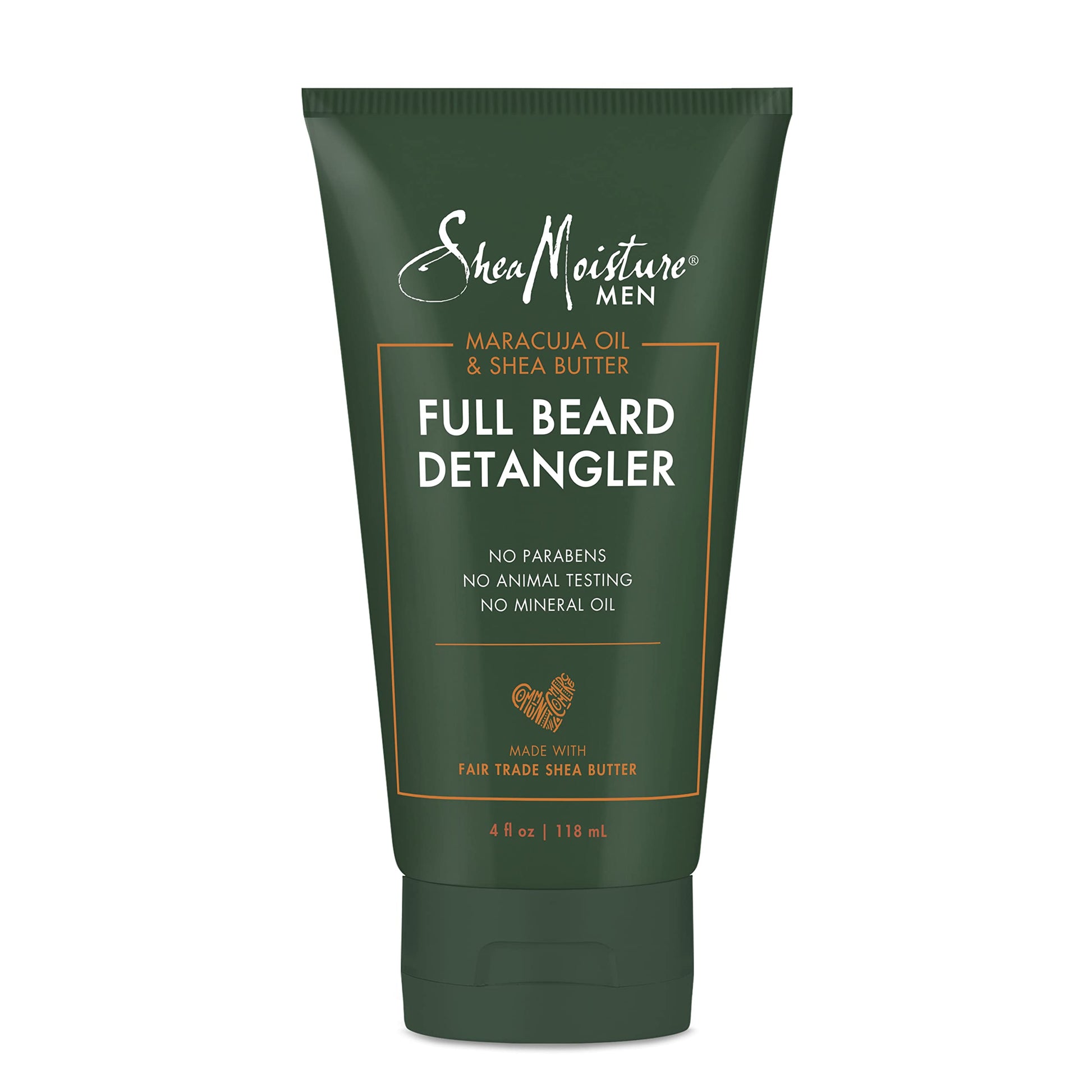 SheaMoisture Beard Conditioner, Full Beard Detangler for Full Beards, Maracuja Oil and Shea Butter, Paraben Free, 4 oz