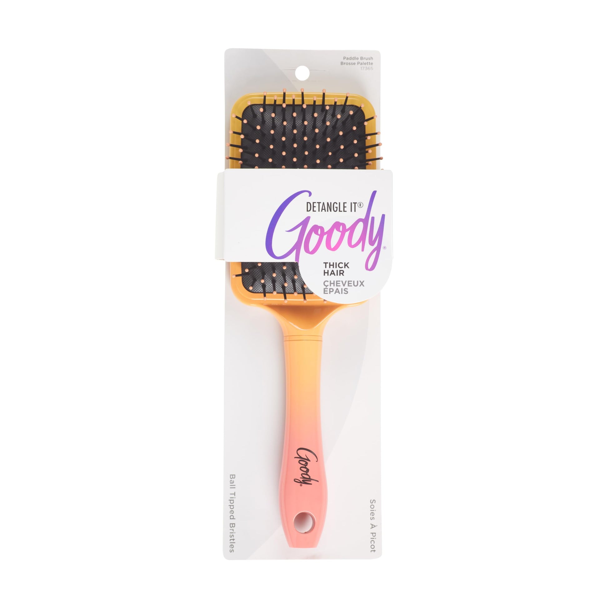 Goody Dream Detangle It Paddle Brush, Detangler Brush with Flexible Bristles, Use as a Detangling Brush or Styling Brush to Tackle Tangles, Knots & Reduce Frizz, Brush for Thick Hair, Ombre