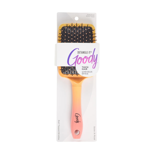 Goody Dream Detangle It Paddle Brush, Detangler Brush with Flexible Bristles, Use as a Detangling Brush or Styling Brush to Tackle Tangles, Knots & Reduce Frizz, Brush for Thick Hair, Ombre