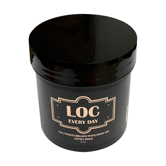 LOC EVERY DAY Braid Gel | Extream Hold (8OZ) | Smooths & Tames Frizz | lock and Twist | Cornrows Gel | No Flaking or Drying | High Shine long lasting | No Greasiness | All Hair type