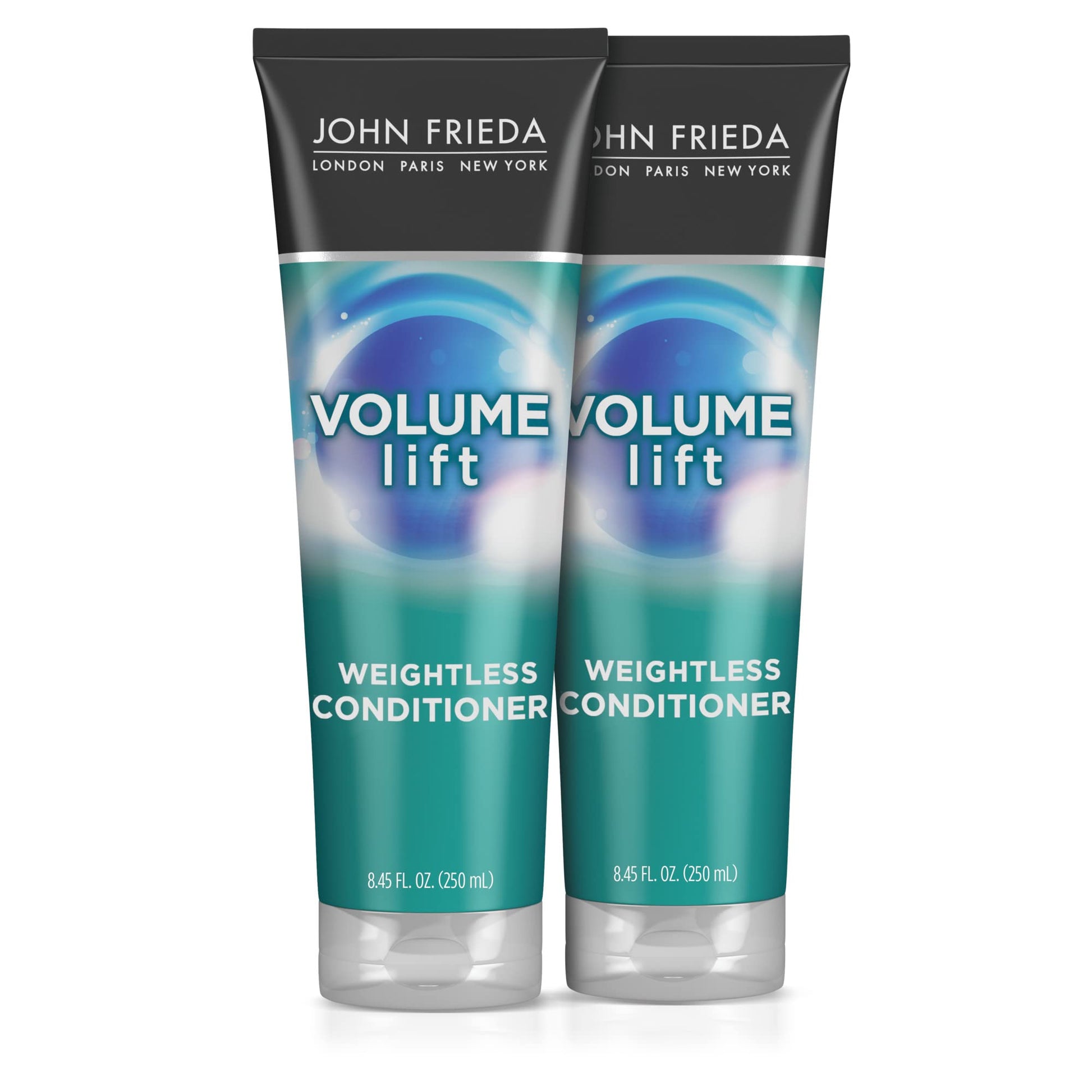 JOHN FRIEDA Volume Lift Weightless Conditioner, Volumizing Conditioner with Air-Silk Technology for Fine or Flat Hair, Adds Natural Fullness, Safe for Color-Treated Hair, 8.45 Oz, Pack of 2