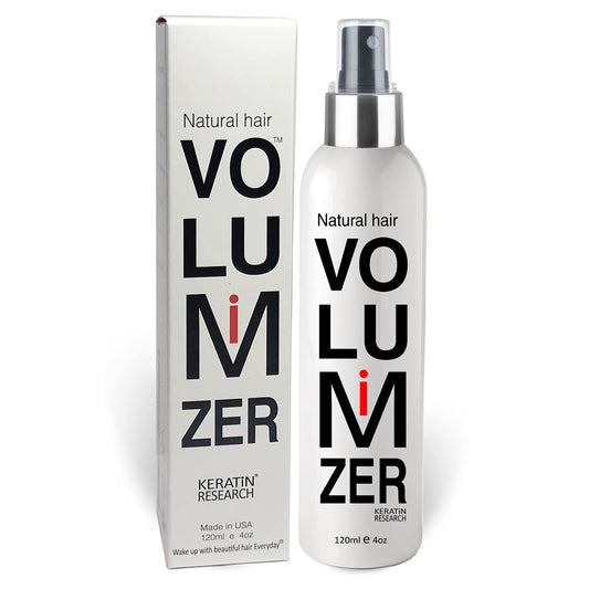 KERATIN RESEARCH Fine Hair Volumizing Spray + Thickener for Women & Men - Instant Natural Lift for Finer Strands, Experts Recommended (120ml)
