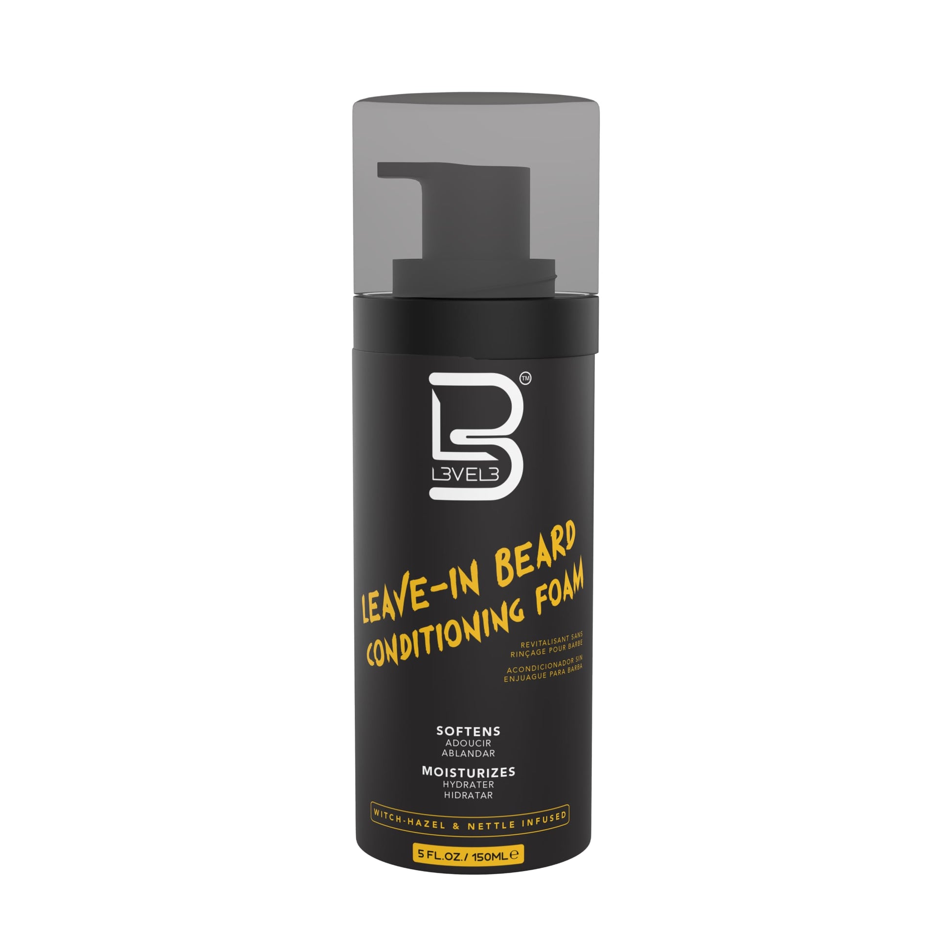 L3 Level 3 Leave-In Beard Conditioner Foam - Beard Hydrator - Soften and Moisturizes Facial Hair