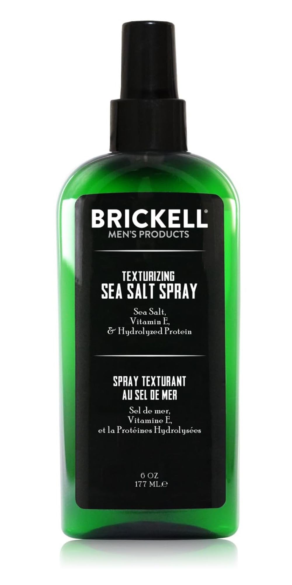 BRICKELL Men's Texturizing Sea Salt Spray for Men, Natural & Organic, Alcohol-Free, Lifts and Texturizes Hair for a Beach or Surfer Hair Style, 6 Ounce