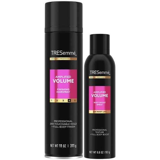 TRESEMME Amplified Volume Finishing Hairspray & Root Boost Spray 24H Lift, Volumizing Hair Products