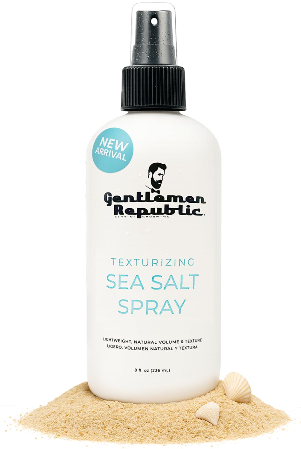 Gentlemen Republic Sea Salt Spray for Men & Women Hair Texturizing Spray with Dead Sea Salt, Vitamin E & Kelp Adds Volume & Texture Lightweight Texturizing for Hair Men 8 oz