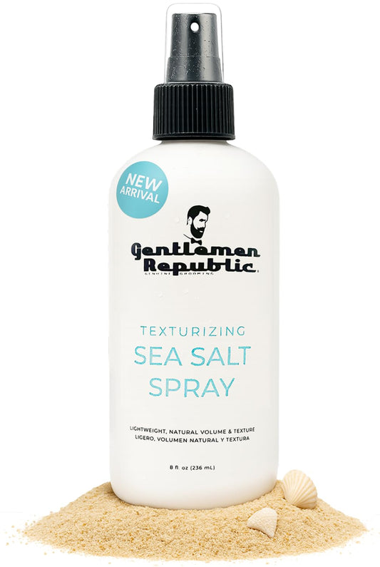 Gentlemen Republic Sea Salt Spray for Men & Women Hair Texturizing Spray with Dead Sea Salt, Vitamin E & Kelp Adds Volume & Texture Lightweight Texturizing for Hair Men 8 oz