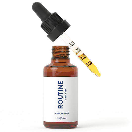 Routine Wellness Advanced Hair Serum - Nourishing Scalp Treatment for Enhanced Hair Support and Thickness with Natural Oils, Ideal for Men & Women - 30ml