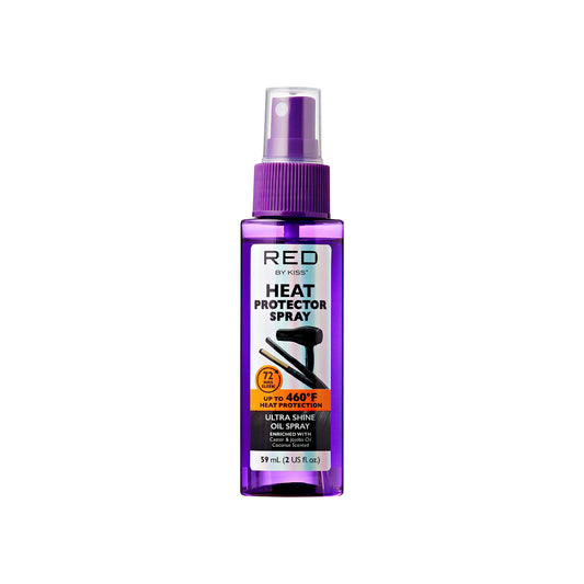 Red by Kiss Heat Protector Spray for Thermal Protection, Anti-Frizz, Ultra Shine, and Hydration - Protects Hair Up To 460¡F (2 Fl Oz)
