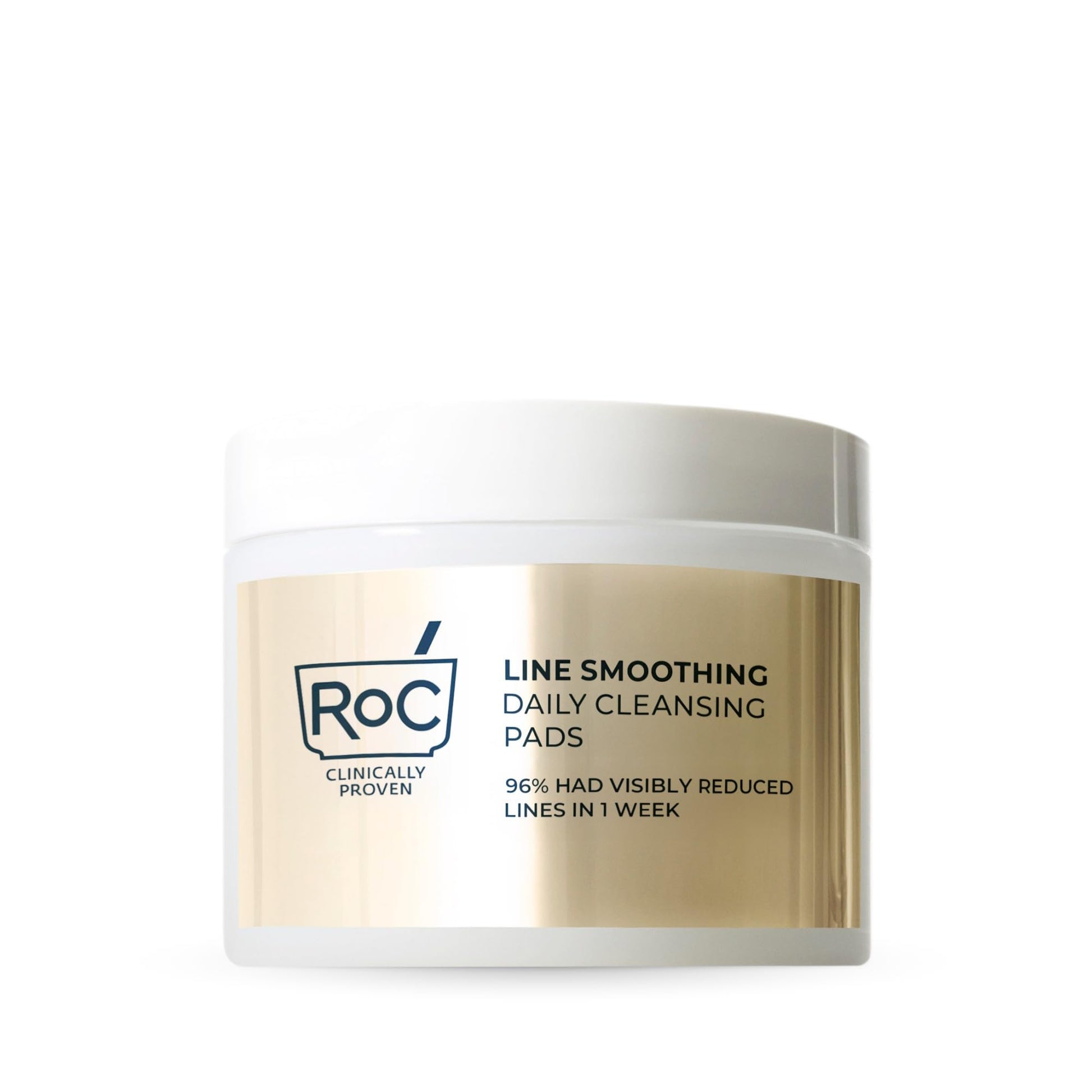 RoC Resurfacing Disks, Hypoallergenic Exfoliating Makeup Remover Pads for Wrinkles and Skin Tone, Hypo-Allegenic Skin Care, Oil-Free Daily Cleanser, 28 Count (Packaging May Vary)