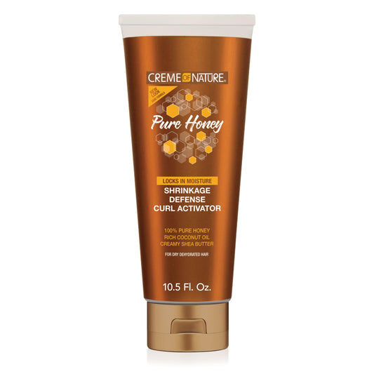 CREAM OF NATURE Pure Honey Shrinkage Defense Curl Activator, 10.5 oz