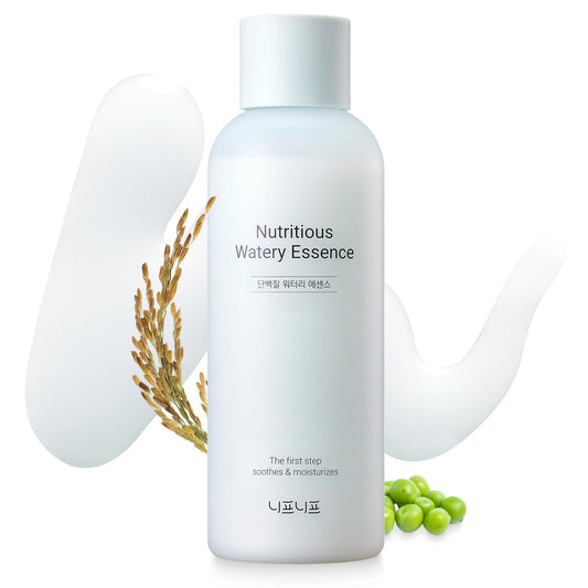Nutritious Watery Essense, All-in-one Power Plant-Protein Toner for Soothing and Hydrating, Gentle Exfoliation, CICA Calming, Niacinamide, Korean Skincare, Glass Skin (180ml / 6.08 fl.oz.)
