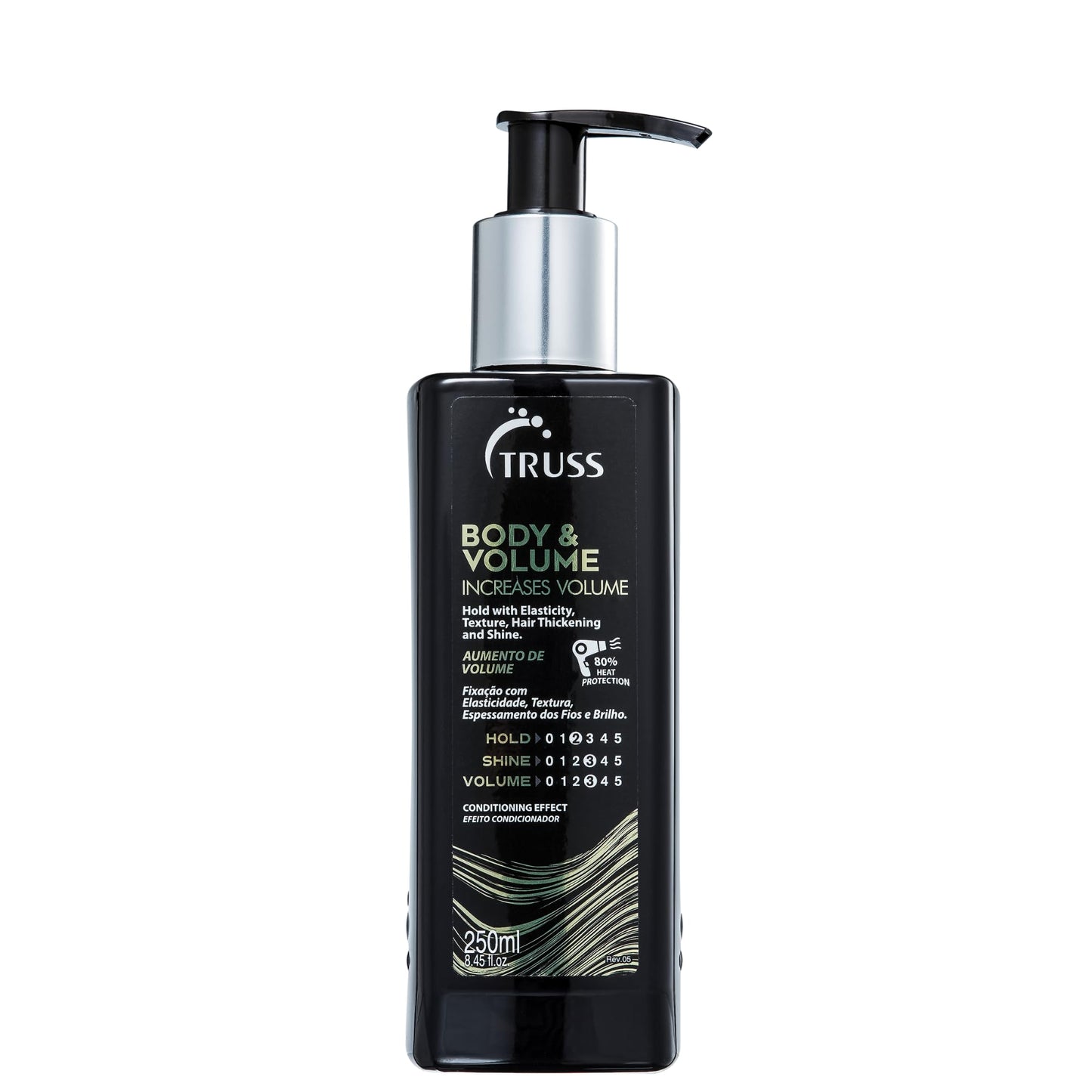 TRUSS Body & Volume - Weightless, Heat Activated Cream for Volume and Texture to Thin, Oily Hair Types - Light to Medium Hold with Elasticity, Hair Thickening & Shine (8.45oz)