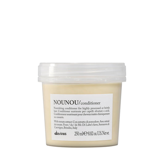 DAVINES NOUNOU Conditioner, Hydrating Deep Conditioner for Bleached, Permed, Relaxed, Damaged Or Very Dry Hair, Replenishes Chemically Processed Hair