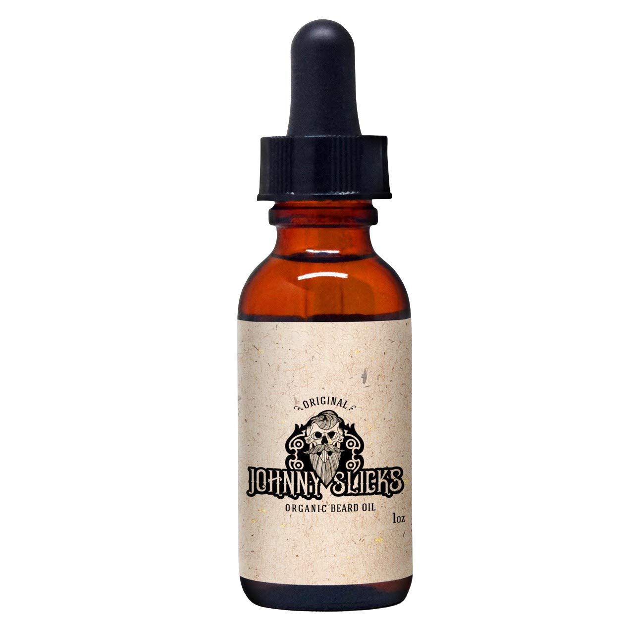 Organic Beard Oil | Moisturizes, Reduces Dry Skin & Itch | US Made, Veteran Owned (Chemical-free w/Tea Tree, Jojoba, Coconut & Argan), Original