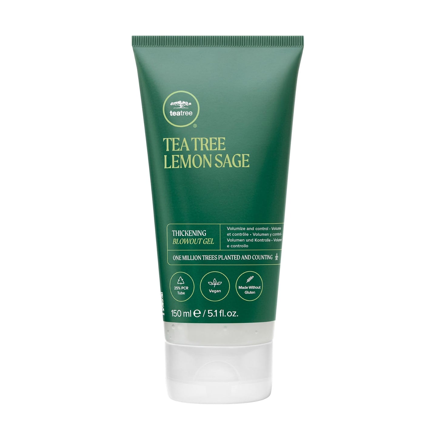 Tea Tree Lemon Sage Thickening Blowout Gel, Volumizing Hair Gel, For Fine Hair, 5.1 fl. oz.