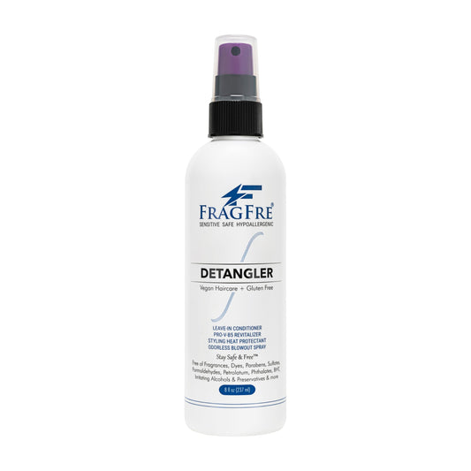 Hair Detangler Spray, 8 oz - Leave in Conditioner for Sensitive Skin and Scalp - Styling Heat Protectant Spray - Gluten Free Vegan Cruelty Free