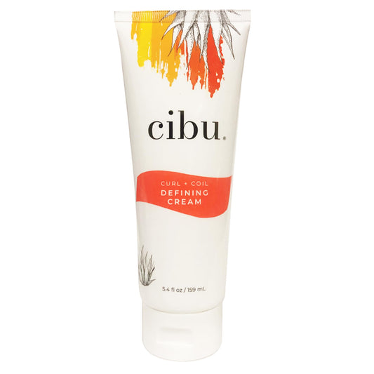 CIBU Curl + Coil Defining Cream | Long-Lasting Hold for Natural Wavy, Coily, Curly Hair | For African American Hair | 5.4 Ounces