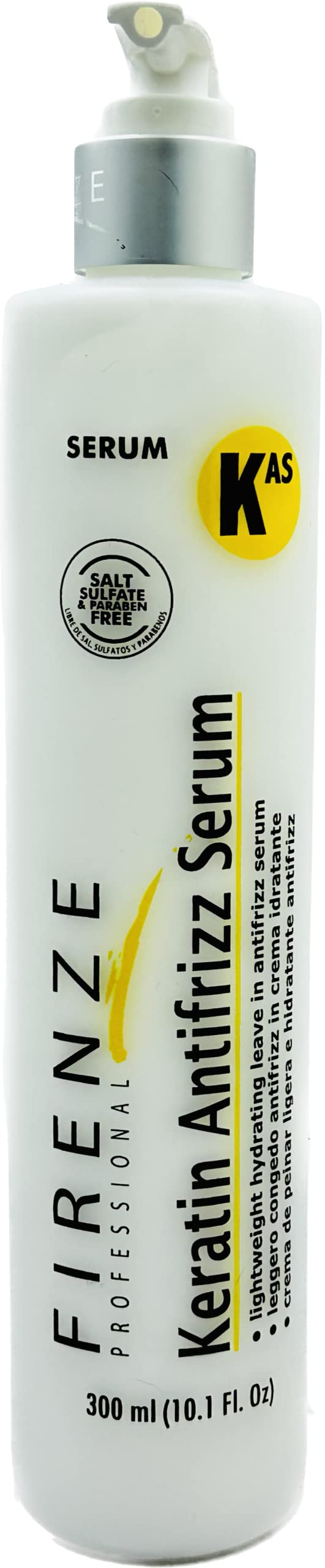 Keratin (KAS) Hydrating Antifrizz Serum 300ml/10.1fl oz- Free Lip Gloss