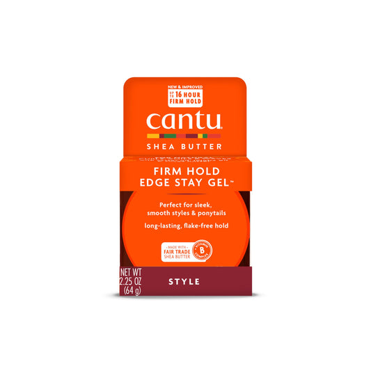 CANTU Extra Hold Edge Stay Gel with Shea Butter, 2.25 oz
