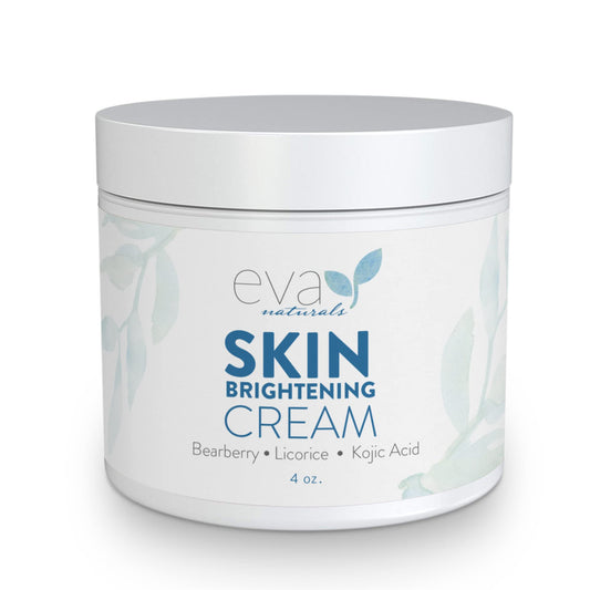 Eva Naturals Skin Enhancing Cream (4 oz) - Brightness & Tone Improvement Complex for Face - Encourages Collagen Production - With Bearberry, Licorice, Kojic Acid