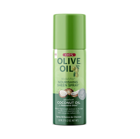 ORS Olive Oil Nourishing Sheen Spray Infused with Coconut for Restorative Shine Alcohol Free 2 Ounce