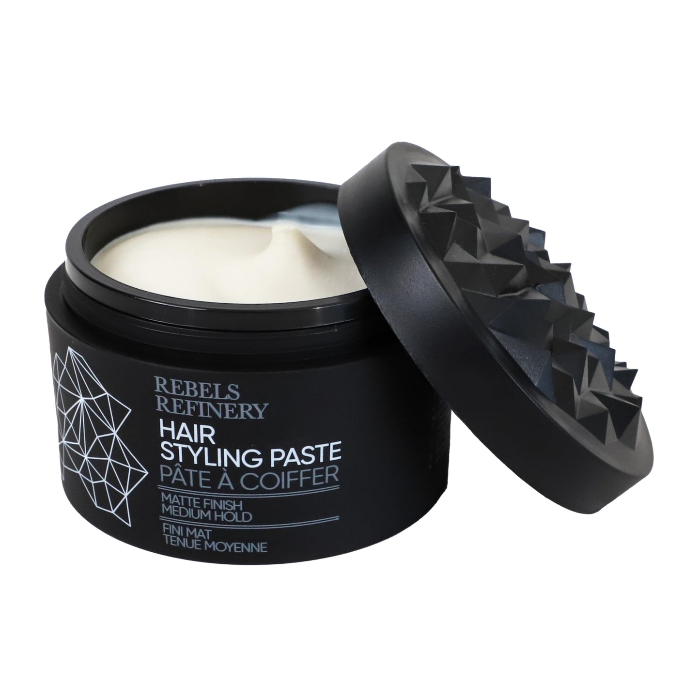 REBELS REFINERY Hair Styling Paste for Men Medium, Flexible Hold and Matte Finish 3.5 Oz.