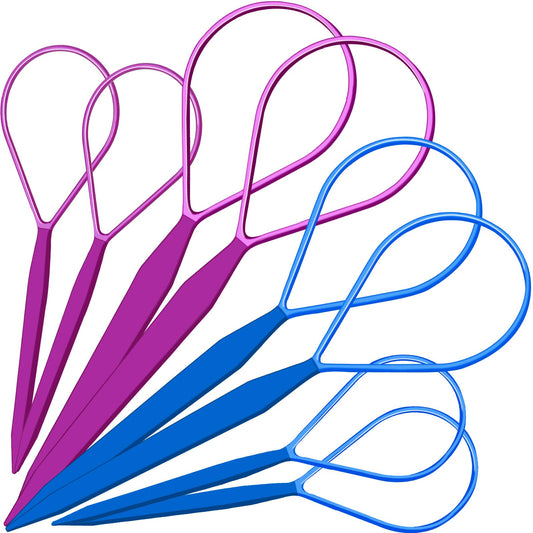 Teenitor Hair Styling Tool with Loop Design - Large and Small Pull Through Tools for French Braiding, Ponytails, and Hair Flipping Accessories
