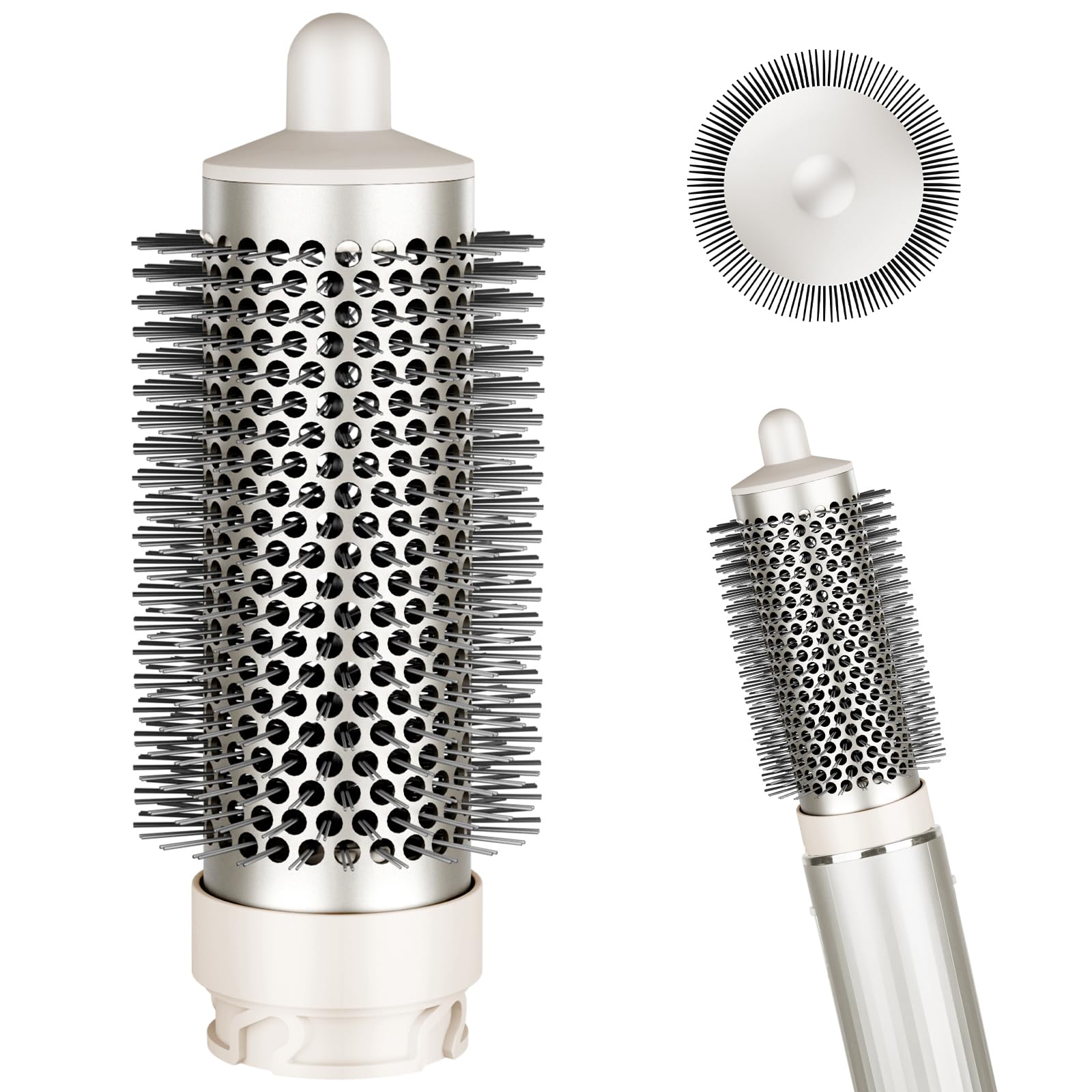 Round Brush Attachment for Shark FlexStyle Accessories, Normal Round Volumizing Brush Hair Styling Tool for Straight, Wavy, Curly, and Coily Hair