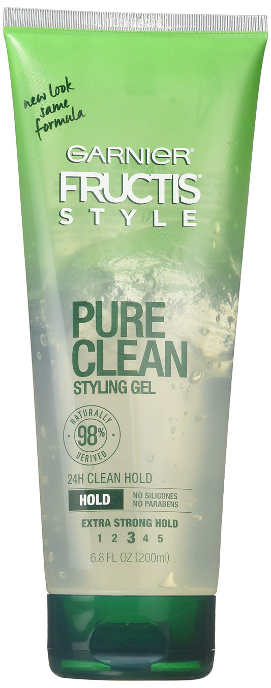 GARNIER Fructis Style Pure Clean Styling Gel, 6.80 Oz ( Pack of 6)