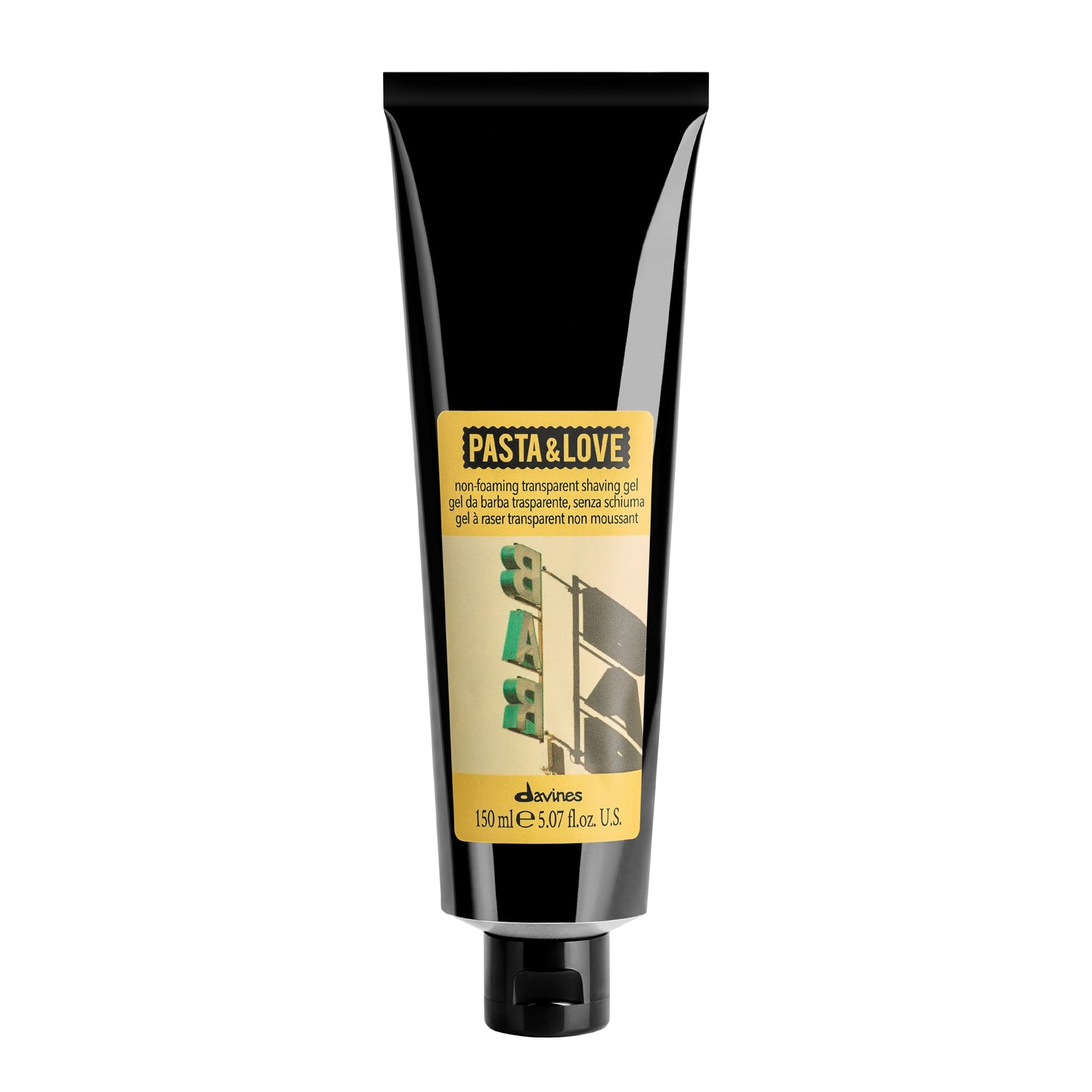 DAVINES Pasta & Love Men's No Foaming Sleek Precision Shaving Gel, Brushless Shave, 150ml