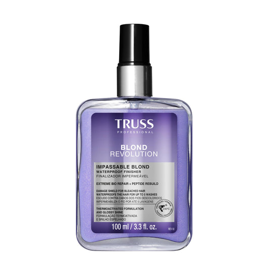 TRUSS Blond Revolution Impassable Heat Protectant Spray - Frizz Control Waterproof Spray Designed to Shield Hair, Combat Frizz & Deliver Intense Shine - Ensures Long-Lasting Protection (3.3 fl oz)