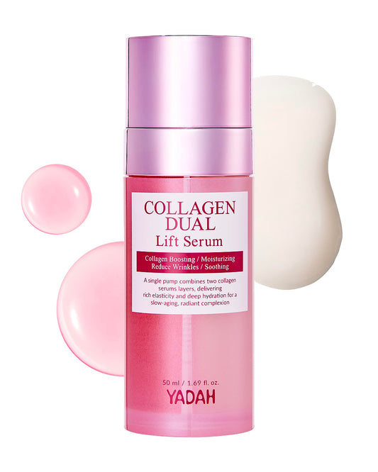 YADAH Collagen Dual Lift Serum 1.69 fl oz - Triple Collagen Firming Serum with Instant Lifting Deep Hydration.Hyaluronic acid,Spilanthol
