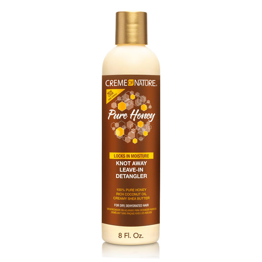 CREAM OF NATURE Pure Honey Knot Away Leave-In Detangler, 8 oz