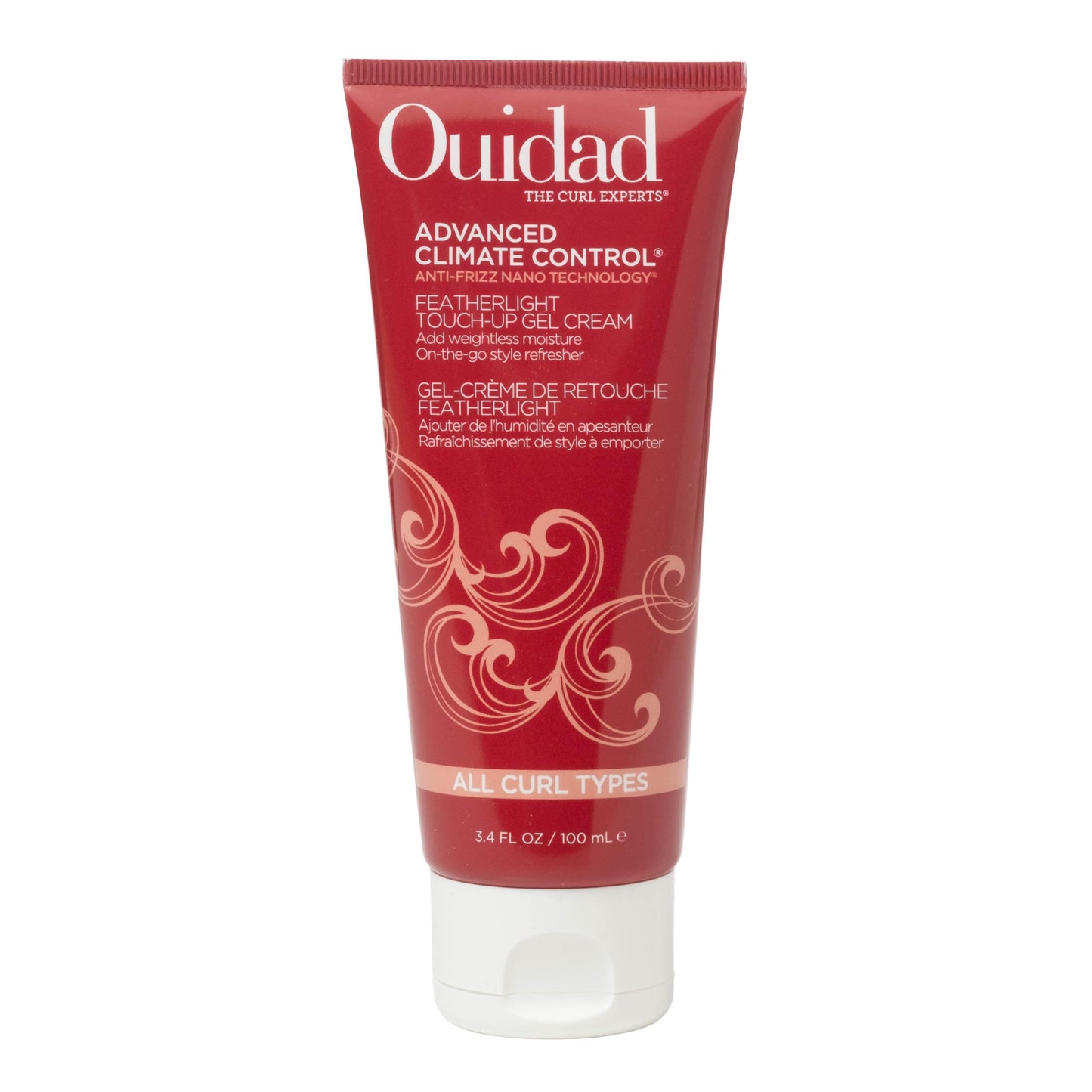 OUIDAD Advanced Climate Control Featherlight Touch-Up Curl Gel Cream - 3.4 fl oz, Anti-Frizz Nano Technology, On-The-Go Style Refresher, Ideal for Fine to Medium Textures, For All Curl Types