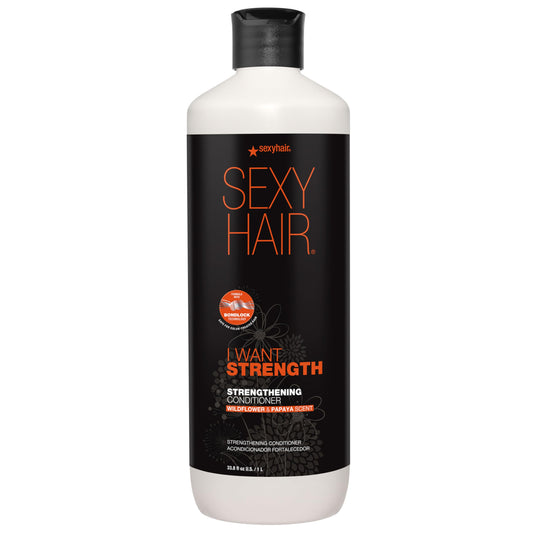SEXYHAIR I WANT STRENGTH Shampoo/Conditioner, 10.1oz | 73% Less Breakage | Safe for Color-Treated Hair | All Hair Types